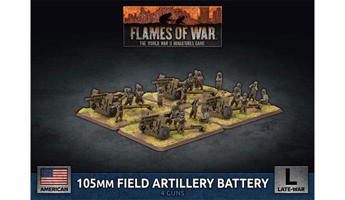 American 105mm Field Artillery Battery (x4 Guns Plastic)