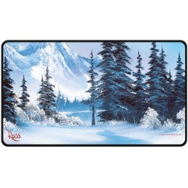 UP Stitched Playmat Bob Ross Winter Paradise