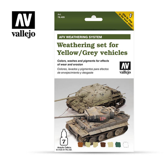 Vallejo: Weathering Set for Yellow/Grey Vehicles