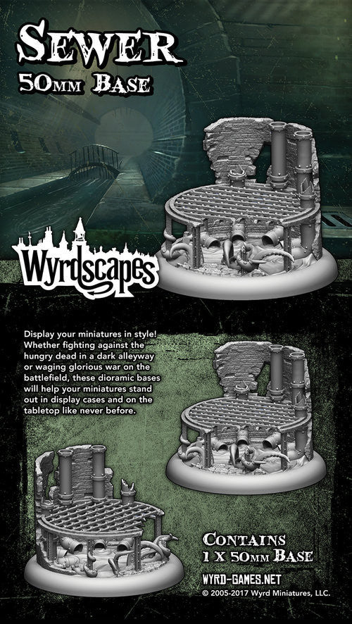 Wyrdscape Sewer 30mm-50mm Bases