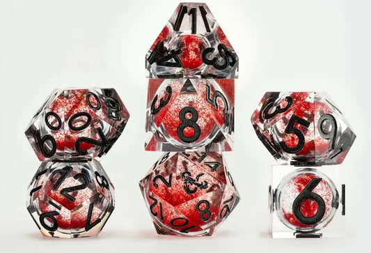 FanRoll D&D Liquid Core 7 Dice Set