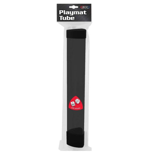 Playmat Tube Black w Black Caps 2d6