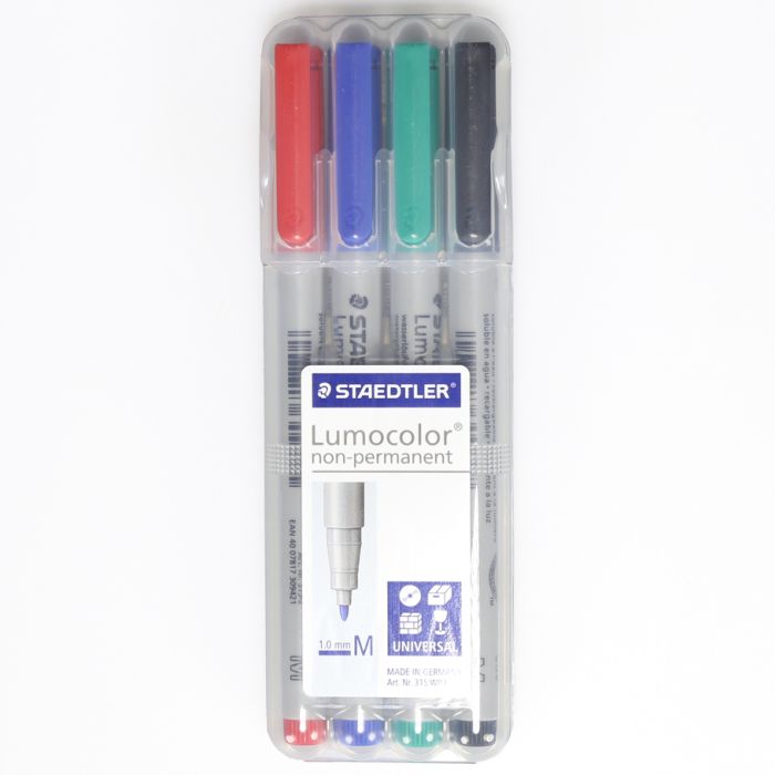 Color Water Soluble Markers 4 pack lumocolor