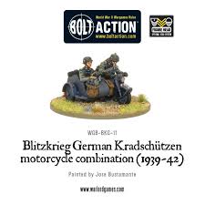 Blitzkrieg German Kradschützen Motorcycle combination (1939-1942)