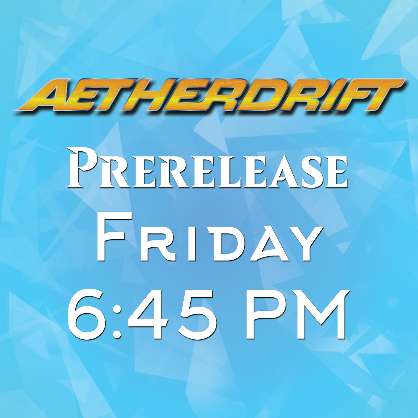 Aetherdrift Prerelease