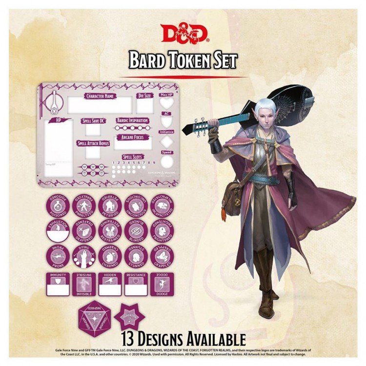 D&D Bard Token Set