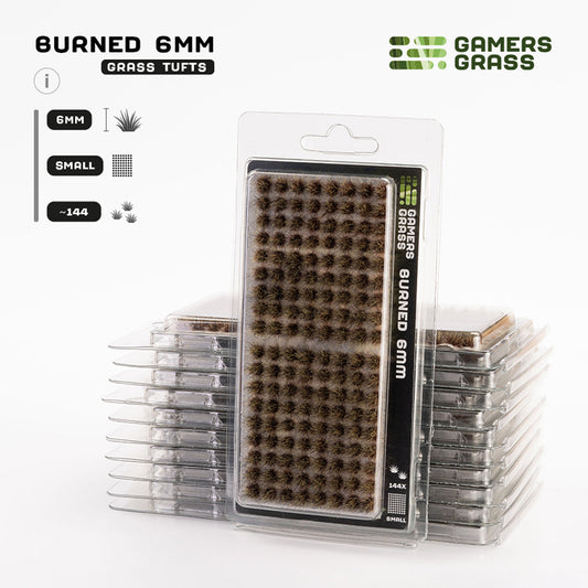 Gamer's Grass - Burned Tufts 6mm - Small