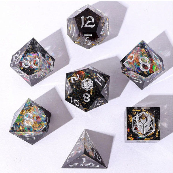 7-Set Captured Magic Hand Sanded Sharp Edge Resin: Universe Dust