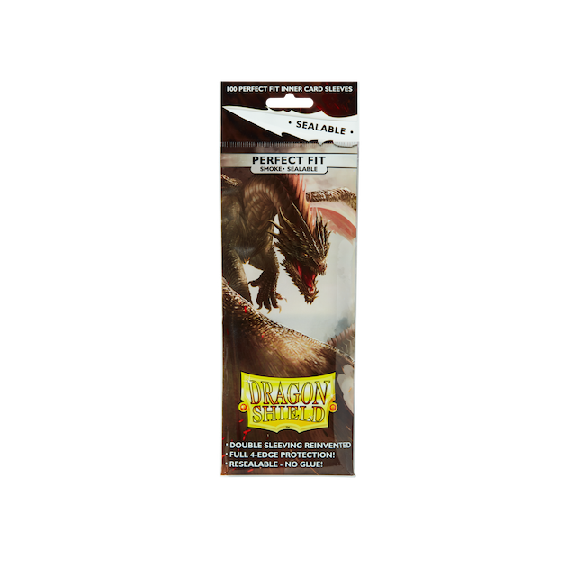 Dragon Shield 100ct Perfect Fit Sealable Smoke