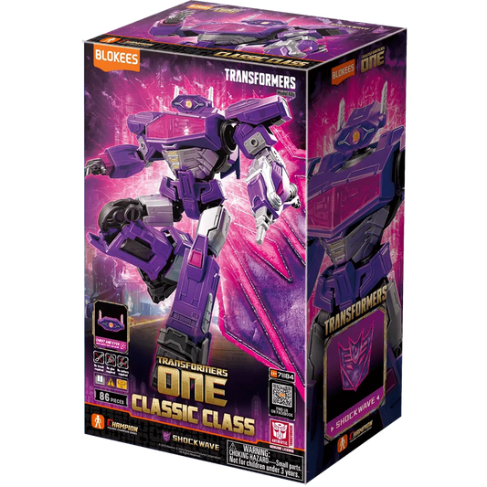 Transformers One: Classic Class 18 Shockwave (5.5" Lighted Pre-Painted Snap)