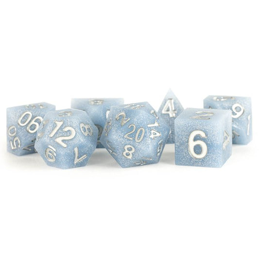 Sharp Edge Silicone Poly Dice Set: Glacial Debris