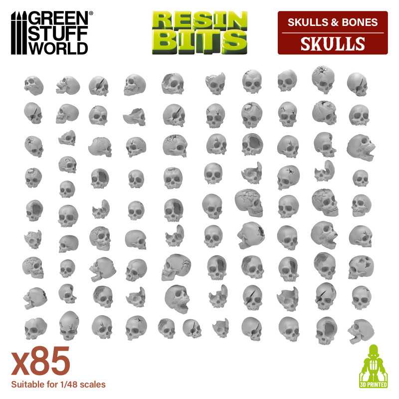 Resin Skulls (Pack x85)