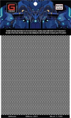 GMedels GSkinz Woven Textured Armor Black/Clear Decal for Gundam
