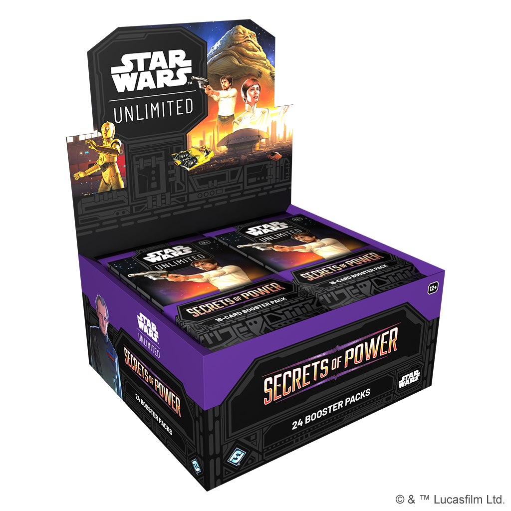 Star Wars Unlimited: Secrets of Power Booster Display