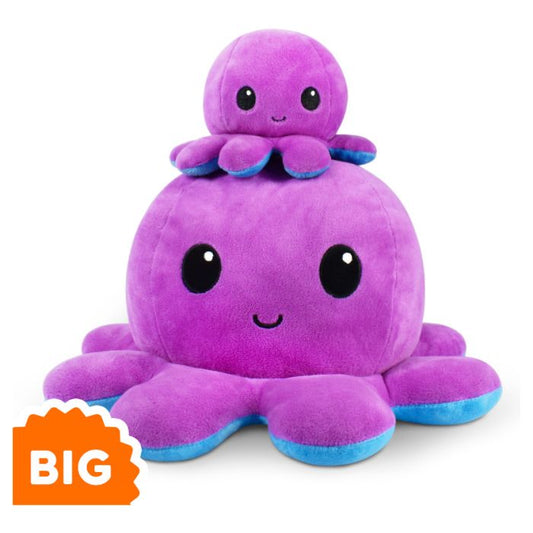 Big Reversible Octopus Plush: PU & BU