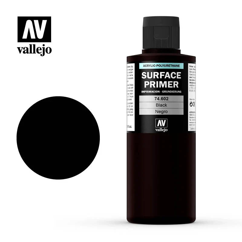 Vallejo Surface Primer (200ml) – Black