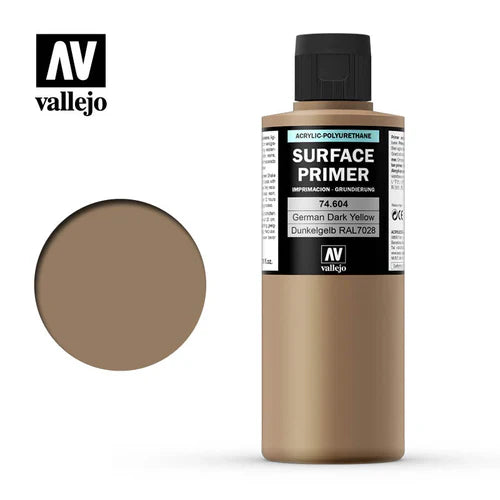 Vallejo Surface Primer (200ml) - German Dark Yellow